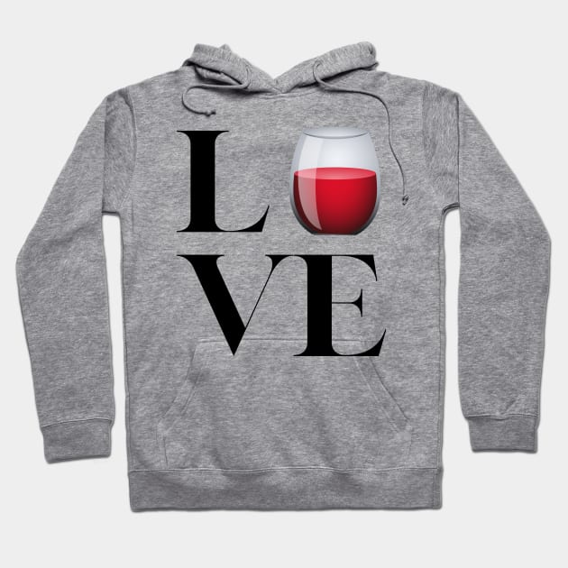 I Love Wine Hoodie by TTSWine